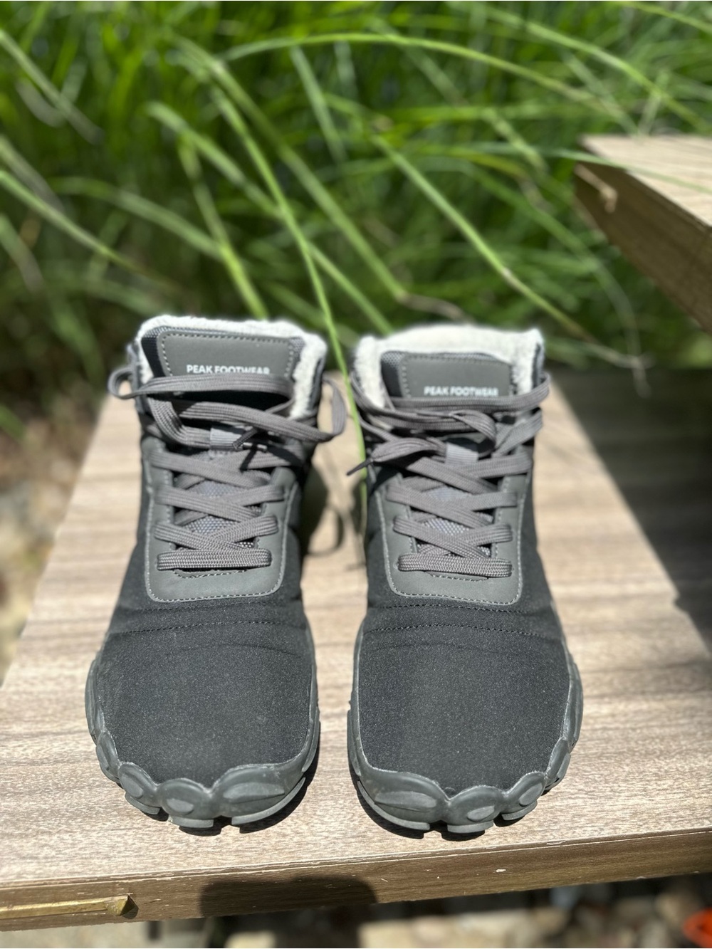 Men's Black Lace-Up Casual Sneakers